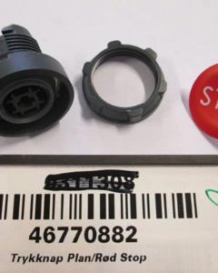 Push-button flat red "Stop"